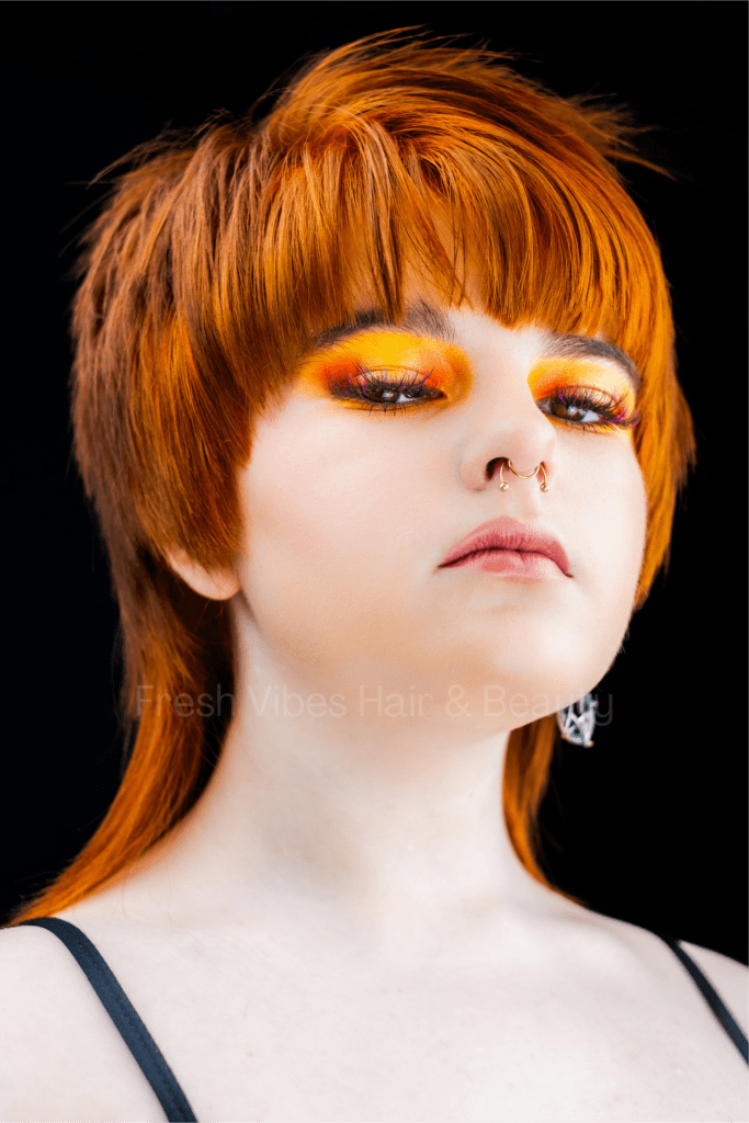 This is a page of pictures to showcase our work, pictures of hair and eyelash work done on models